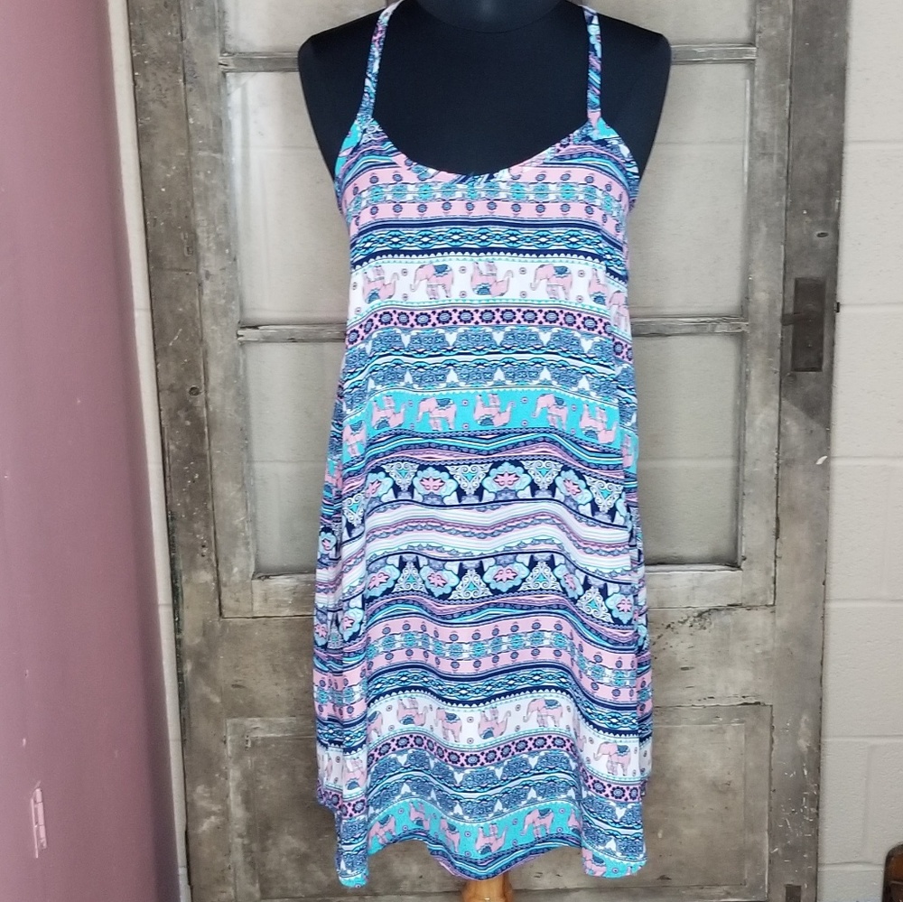 Rue 21 sundress size medium juniors elephan…
